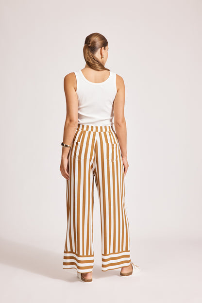 Eb & Ive - Treville Stripe Pant - Caramel