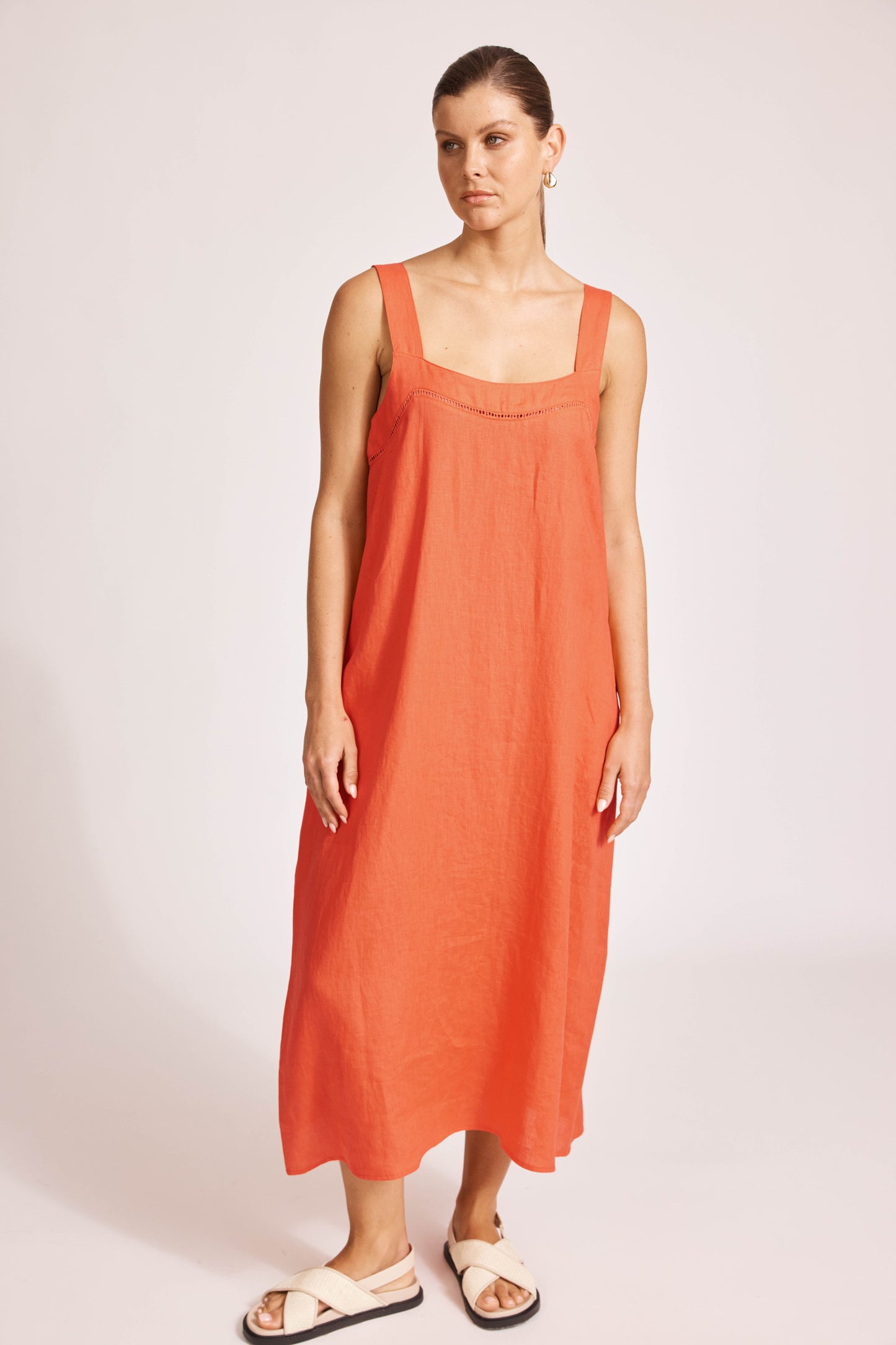 Eb & Ive - Miramar Tank Maxi Dress - Coral