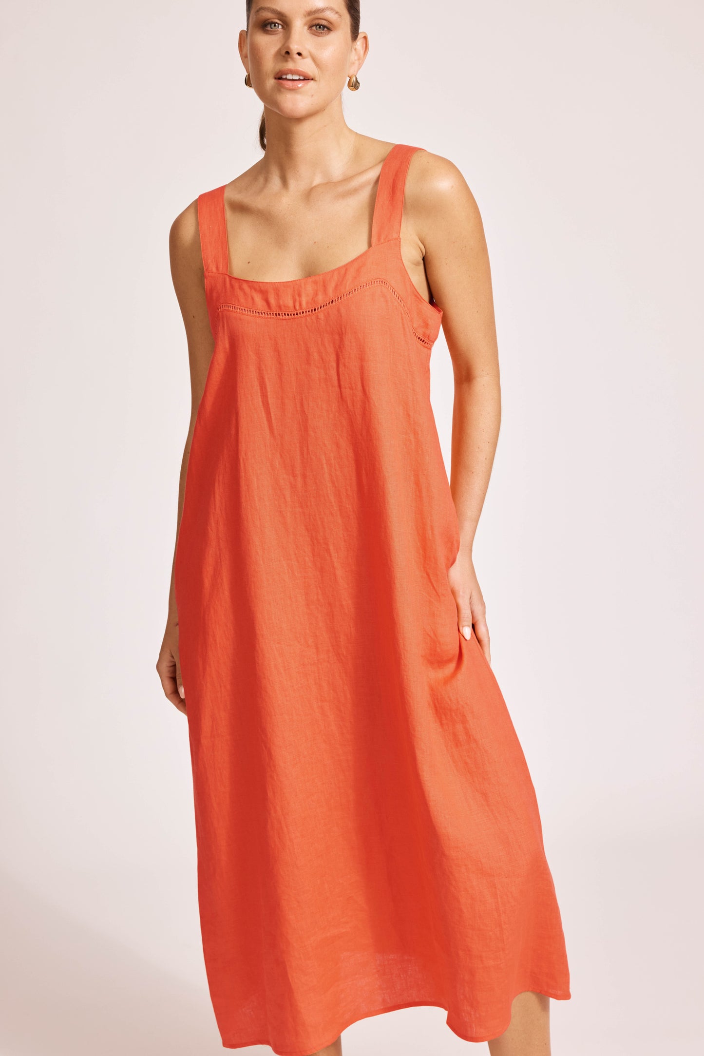 Eb & Ive - Miramar Tank Maxi Dress - Coral