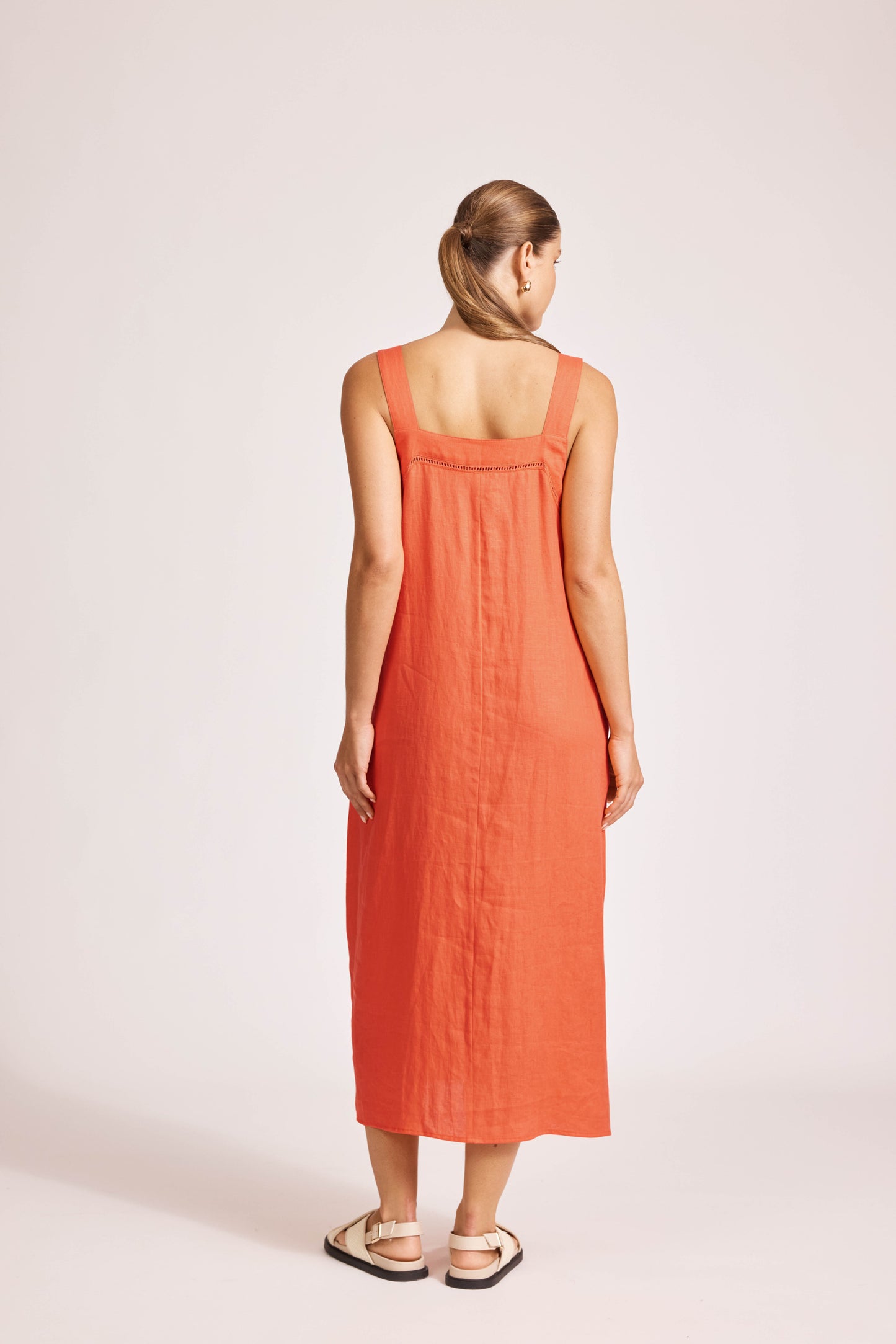 Eb & Ive - Miramar Tank Maxi Dress - Coral