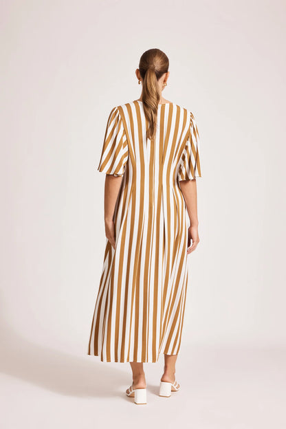 Eb & Ive - Treville Stripe Maxi Dress - Caramel