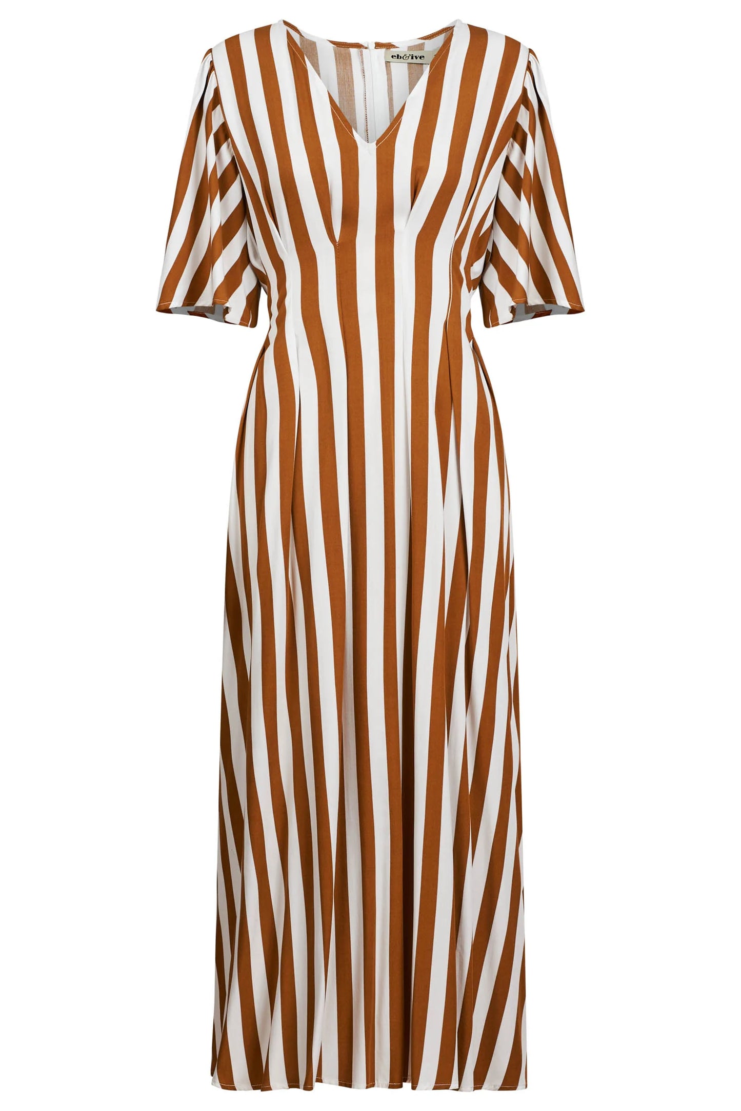 Eb & Ive - Treville Stripe Maxi Dress - Caramel