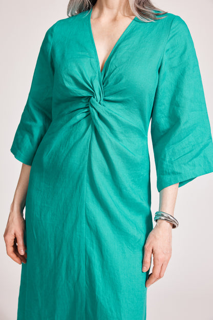 Eb & Ive - Miramar Twist Maxi Dress - Lagoon