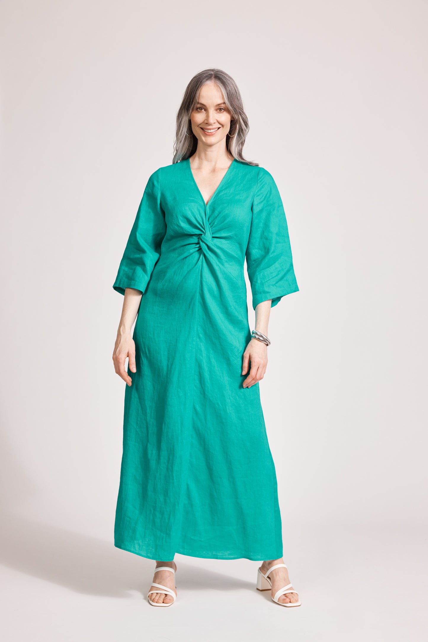Eb & Ive - Miramar Twist Maxi Dress - Lagoon