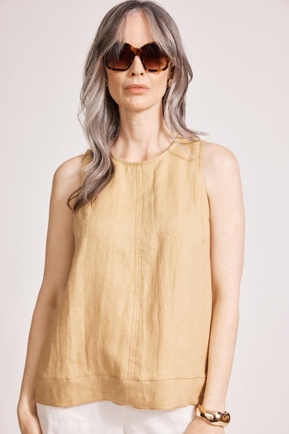 Eb & Ive - Miramar Tank Top - Camel