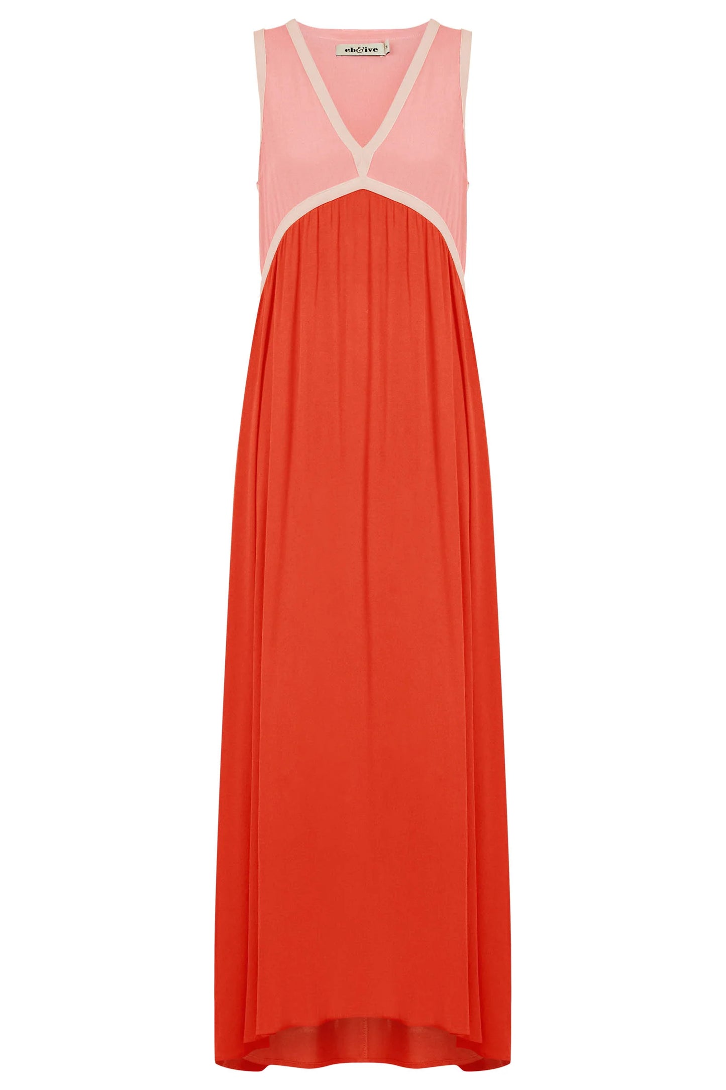Eb & Ive - Alegria Spliced Maxi Dress - Cameo/Coral