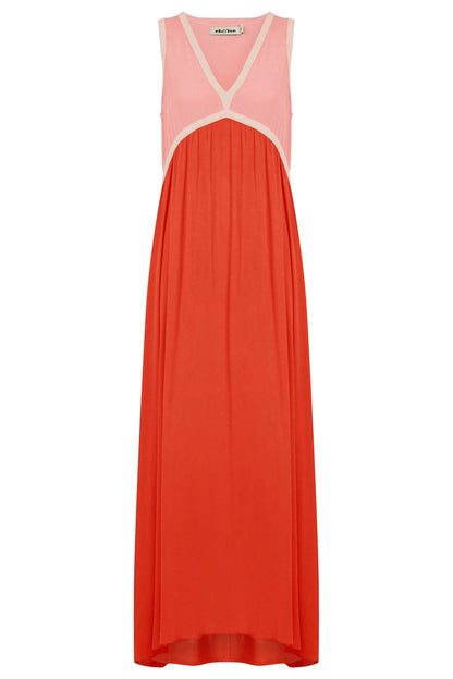 Eb & Ive - Alegria Spliced Maxi Dress - Cameo/Coral