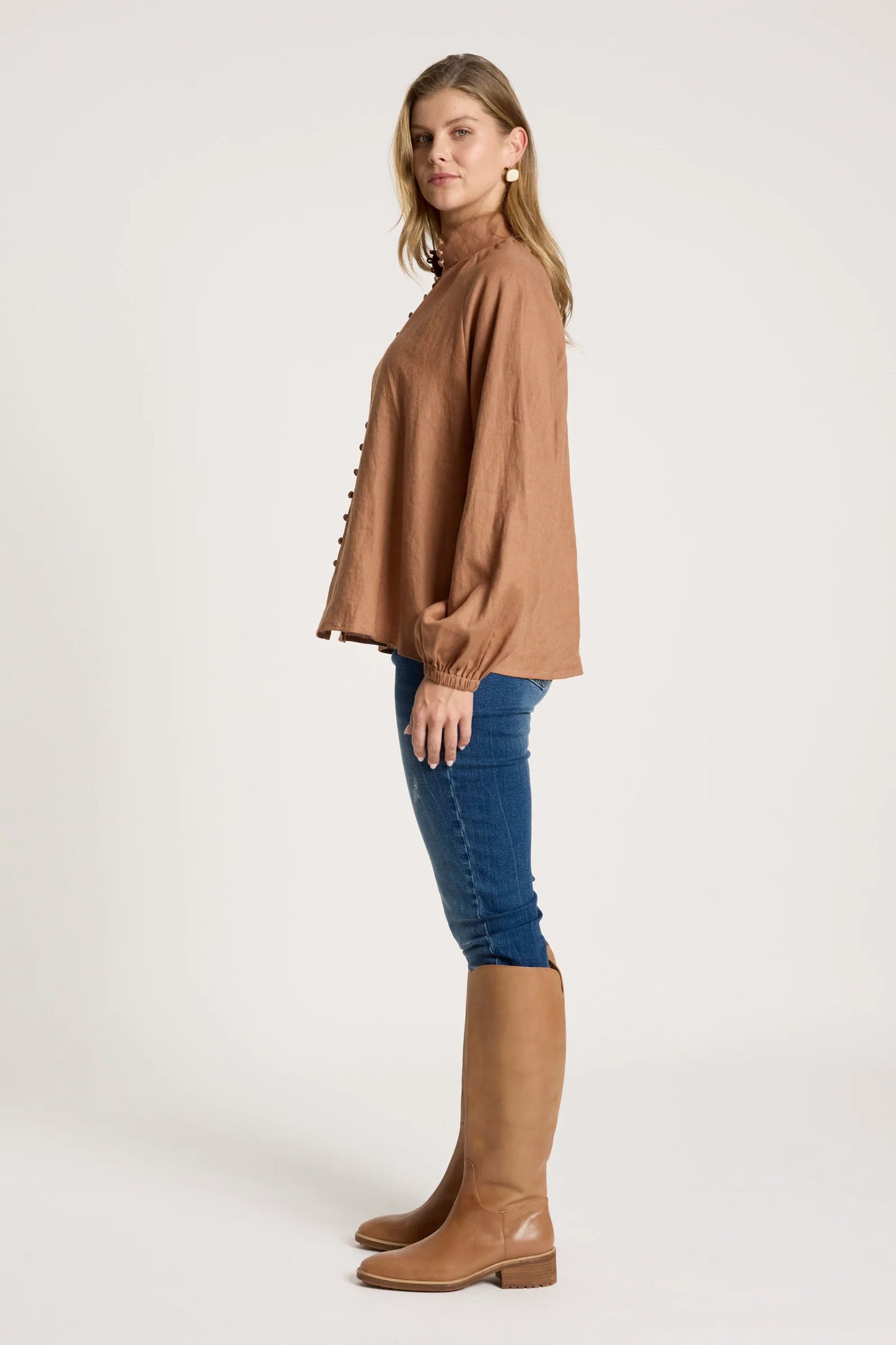 EB+IVE - Bajau Button Shirt - Clay