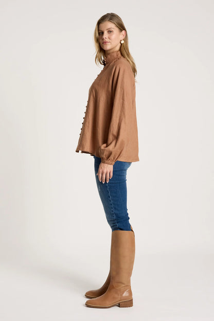 EB+IVE - Bajau Button Shirt - Clay