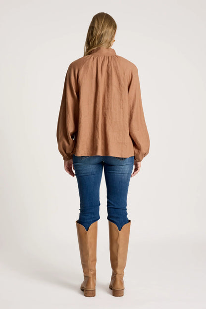 EB+IVE - Bajau Button Shirt - Clay