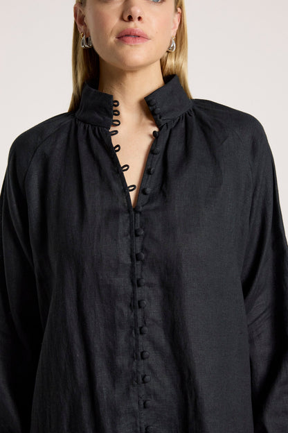 EB+IVE - Bajau Button Shirt - Black