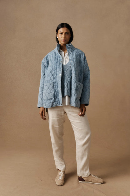 EB+IVE - Sansi Quilted Jacket - Denim