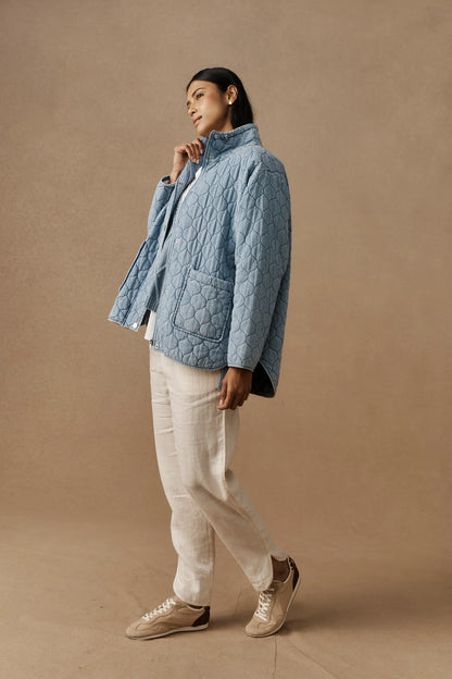 EB+IVE - Sansi Quilted Jacket - Denim