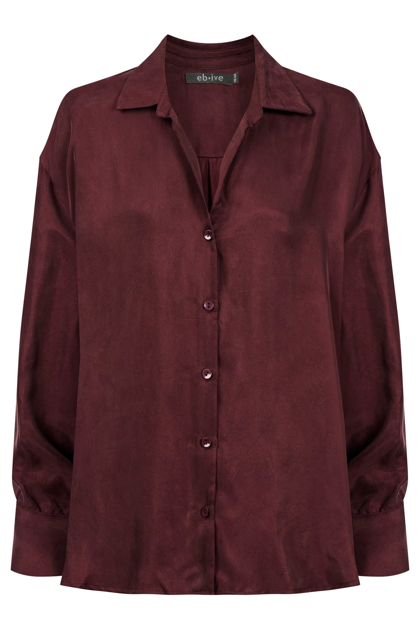 EB+IVE - Calista Shirt - Mahogany