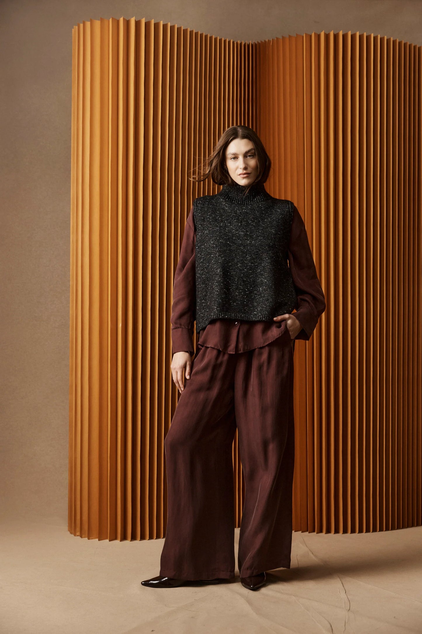 EB+IVE - Calista Pant - Mahogany