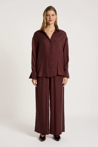 EB+IVE - Calista Shirt - Mahogany