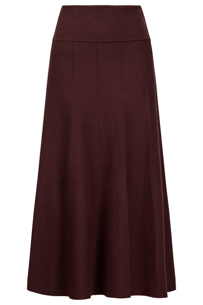 EB+IVE - Zala Knit Skirt - Mahogany