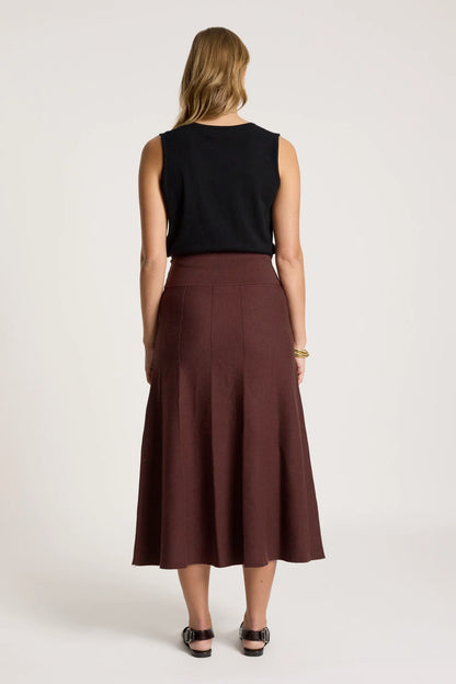 EB+IVE - Zala Knit Skirt - Mahogany