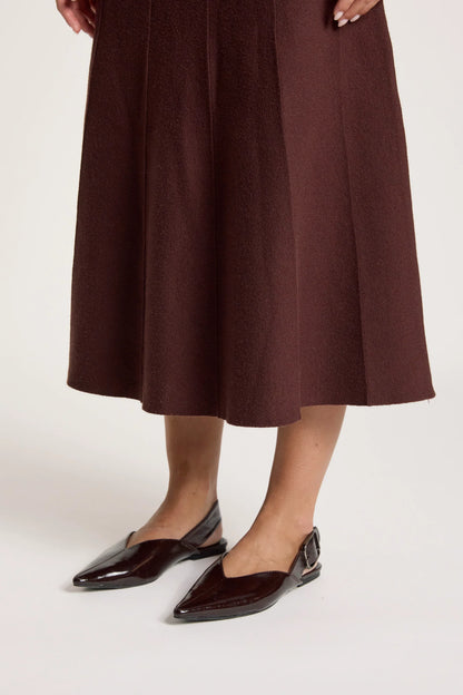 EB+IVE - Zala Knit Skirt - Mahogany