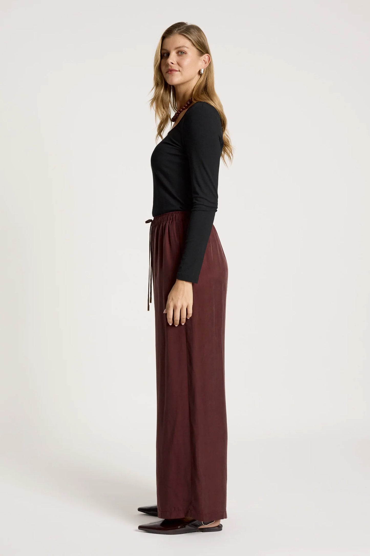 EB+IVE - Calista Pant - Mahogany