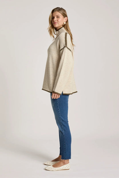EB+IVE - Orin Jumper - Dune/Olive