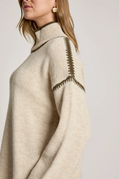 EB+IVE - Orin Jumper - Dune/Olive