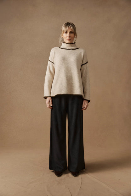 EB+IVE - Orin Jumper - Dune/Olive