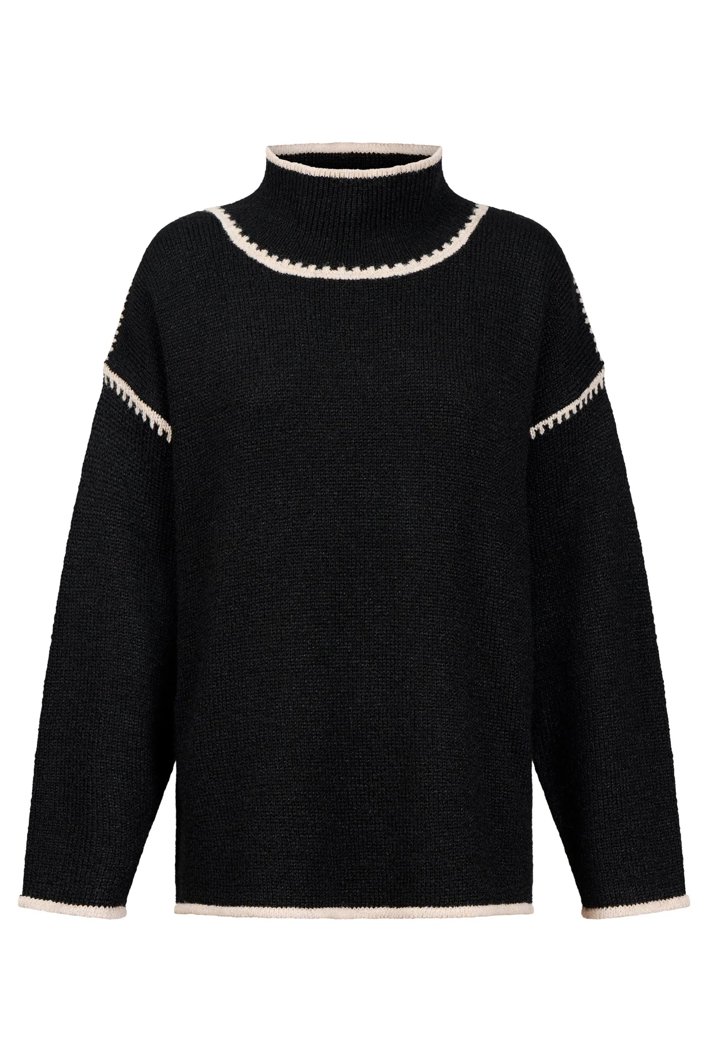 EB+IVE - Orin Jumper - Black/Dune