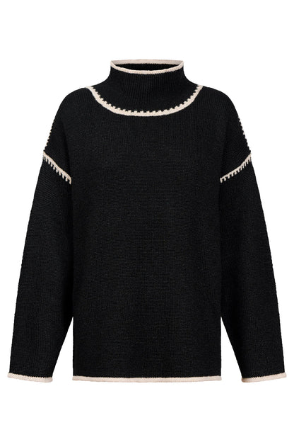 EB+IVE - Orin Jumper - Black/Dune