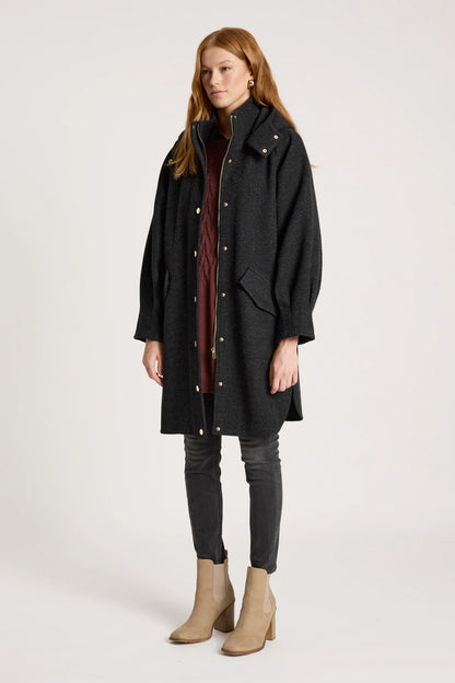 EB+IVE - Sable Hood Jacket - Char