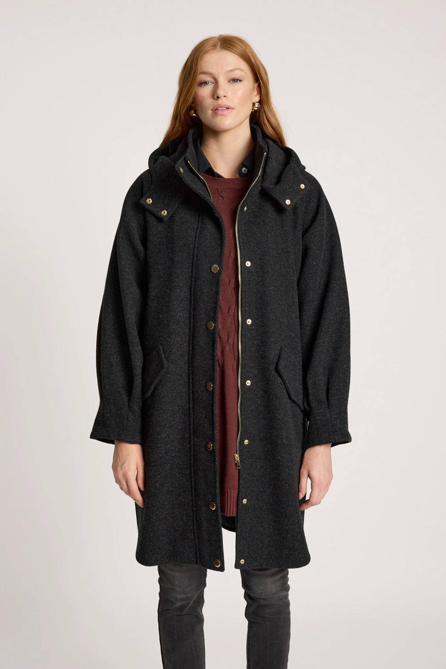 EB+IVE - Sable Hood Jacket - Char