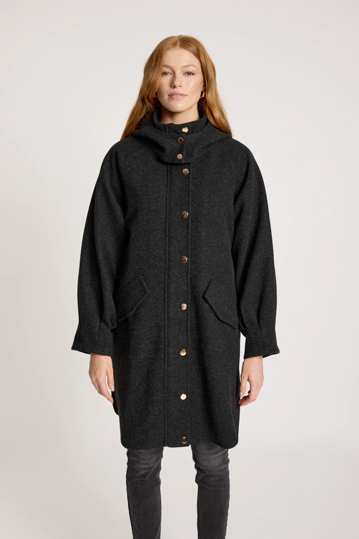 EB+IVE - Sable Hood Jacket - Char