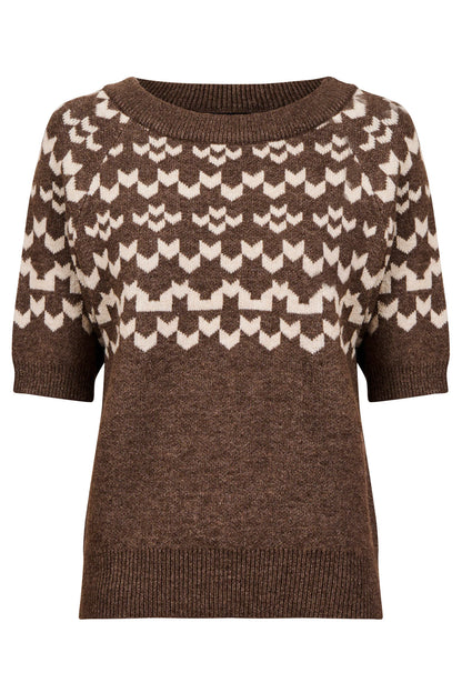 EB+IVE - Maasai Knit Top - Cocoa/Dune