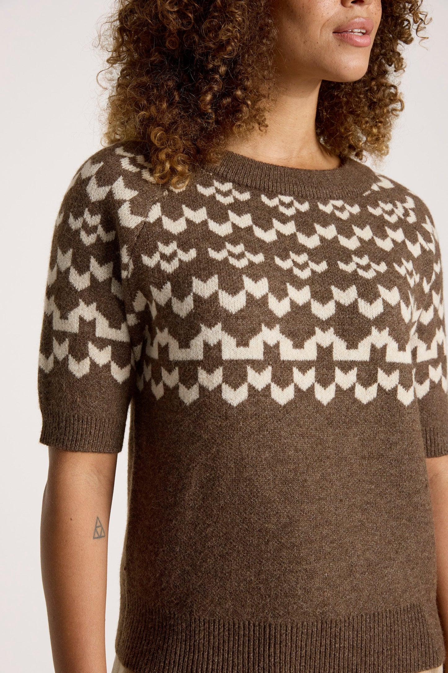 EB+IVE - Maasai Knit Top - Cocoa/Dune