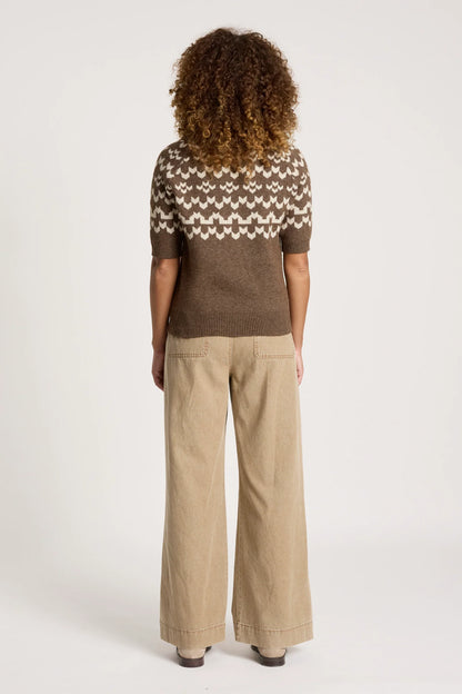 EB+IVE - Maasai Knit Top - Cocoa/Dune
