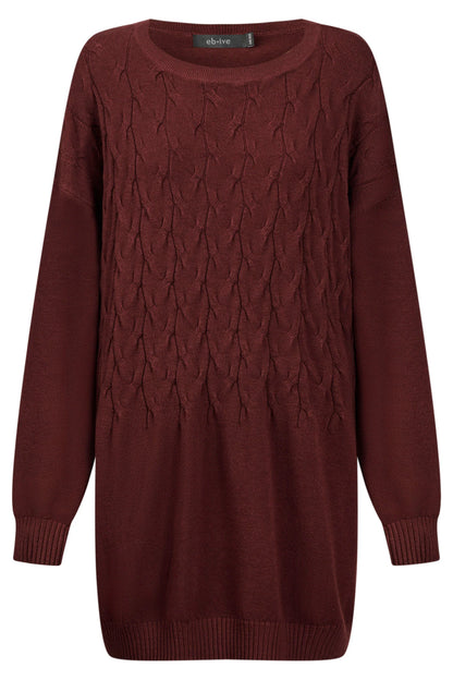 EB+IVE - Samira Relaxed Knit - Mahogany