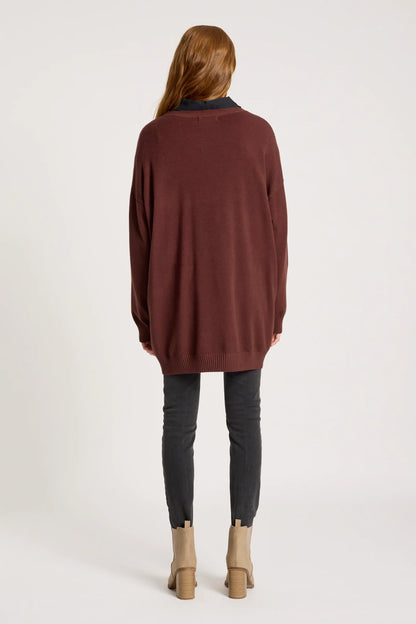 EB+IVE - Samira Relaxed Knit - Mahogany