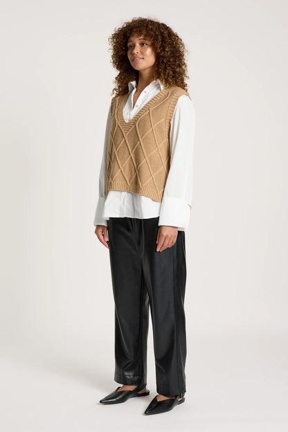 EB+IVE - Liora Knit Vest - Mocha