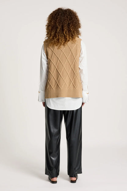 EB+IVE - Liora Knit Vest - Mocha