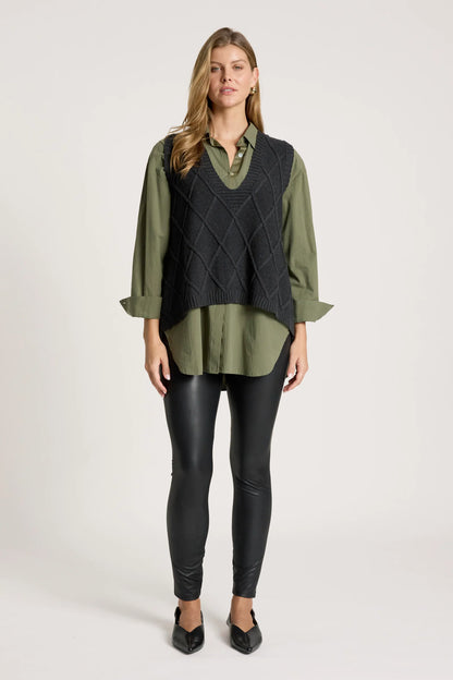 EB+IVE - Liora Knit Vest - Char