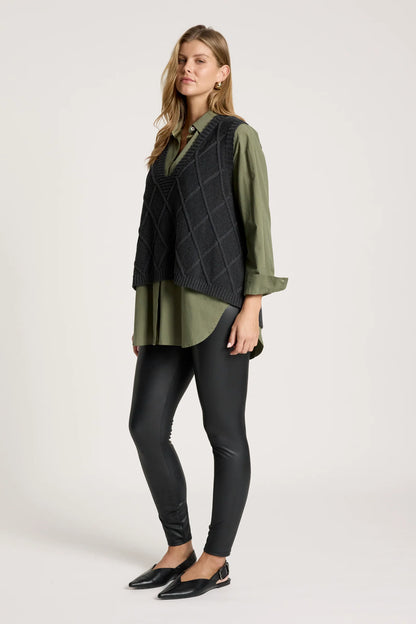 EB+IVE - Liora Knit Vest - Char