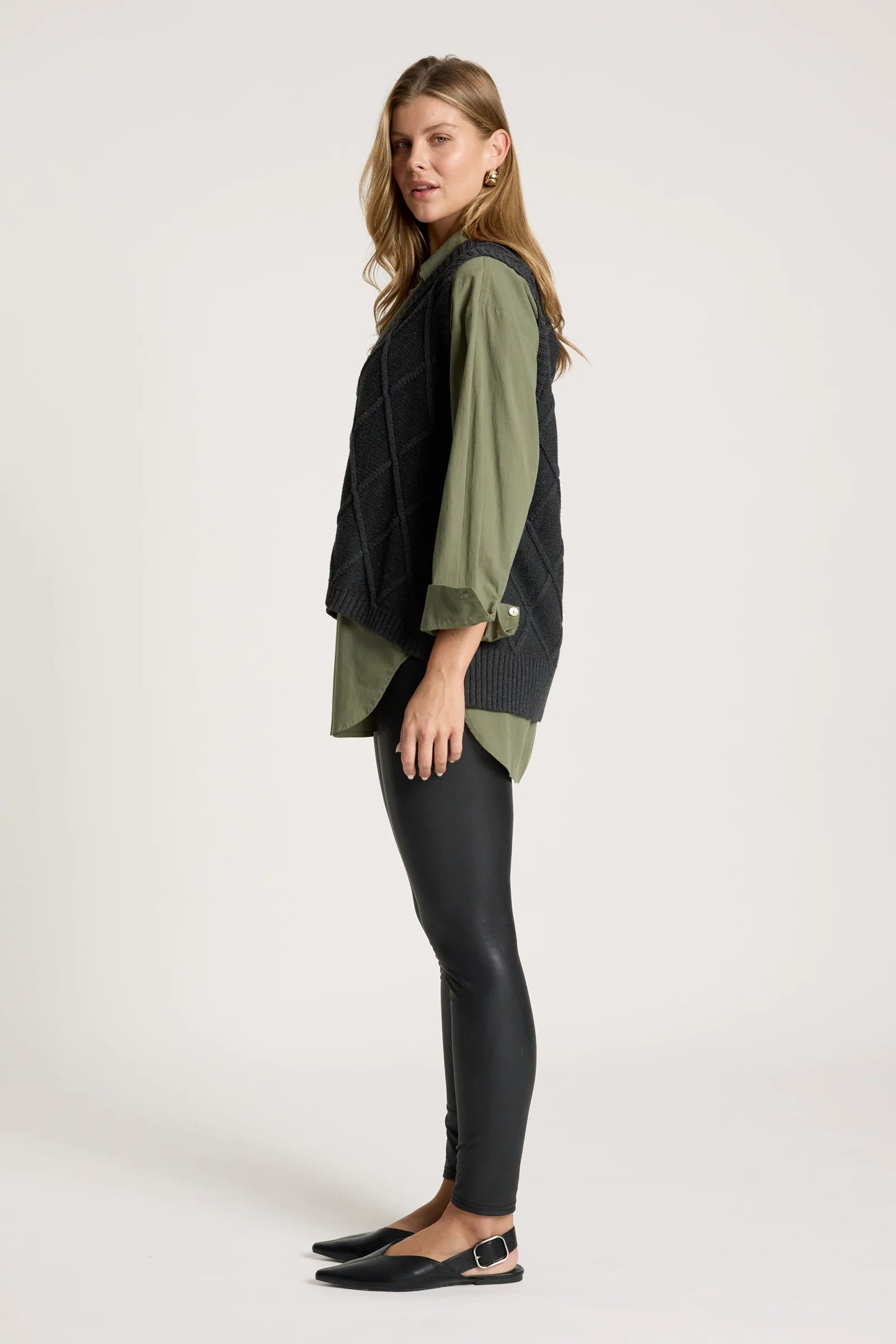 EB+IVE - Liora Knit Vest - Char