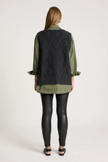 EB+IVE - Liora Knit Vest - Char