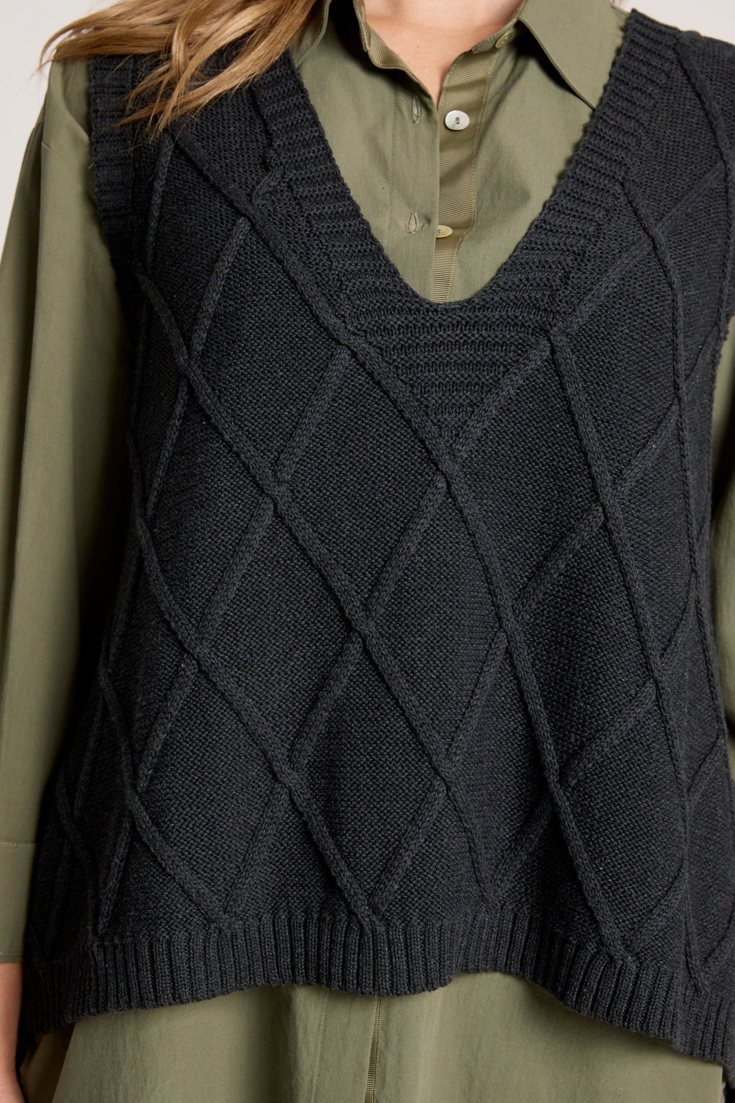 EB+IVE - Liora Knit Vest - Char