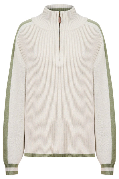 EB+IVE - Liora Zip Jumper - Bisque/Sage