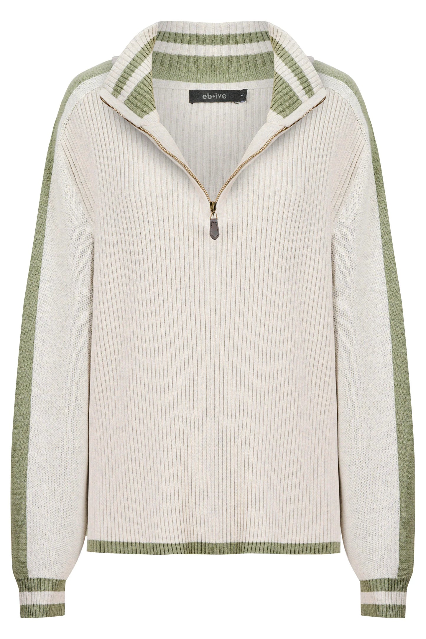 EB+IVE - Liora Zip Jumper - Bisque/Sage