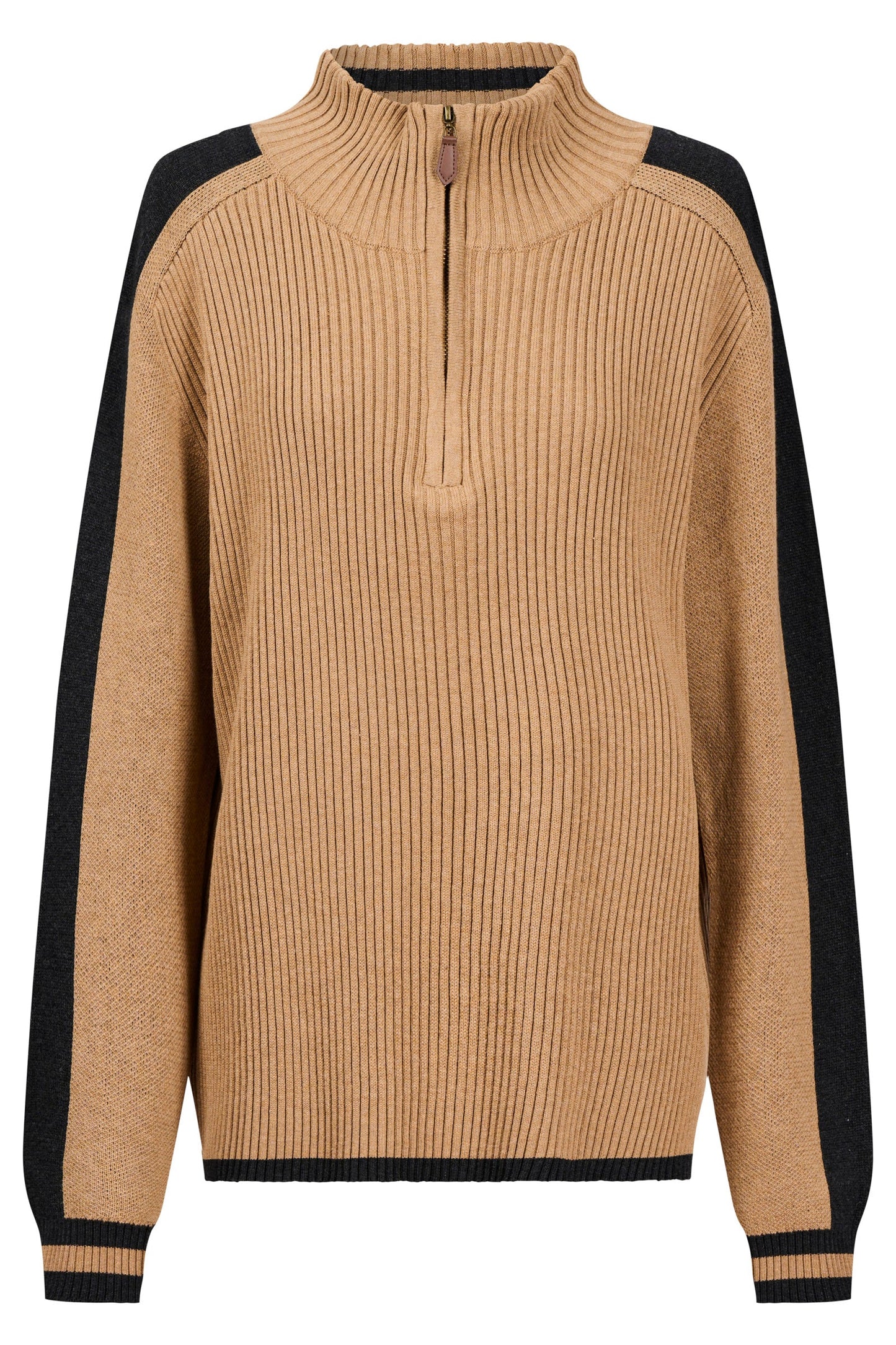 EB+IVE - Liora Zip Jumper - Mocha/Char
