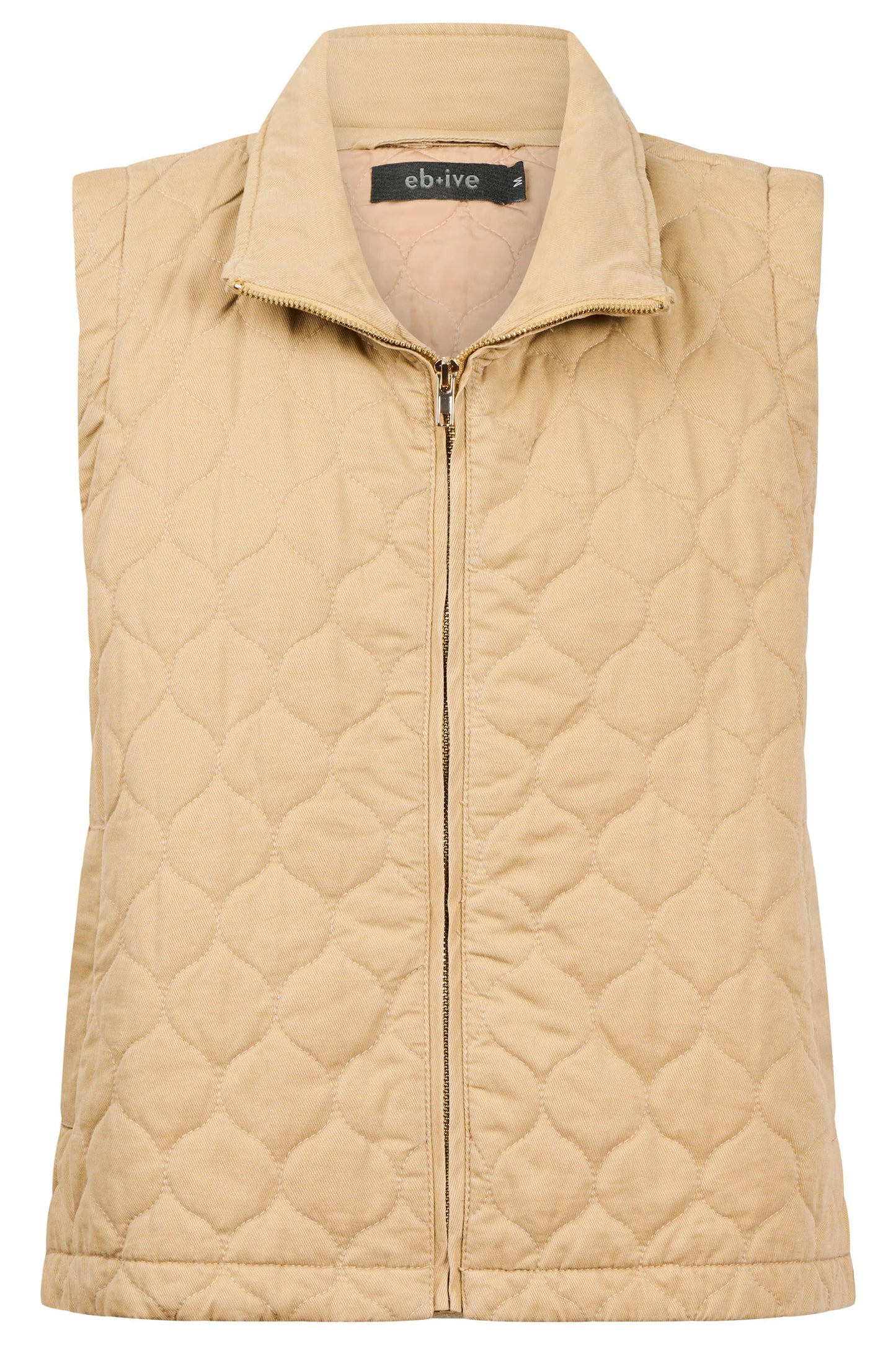 EB+IVE - Sansi Quilted Crop Vest - Dune