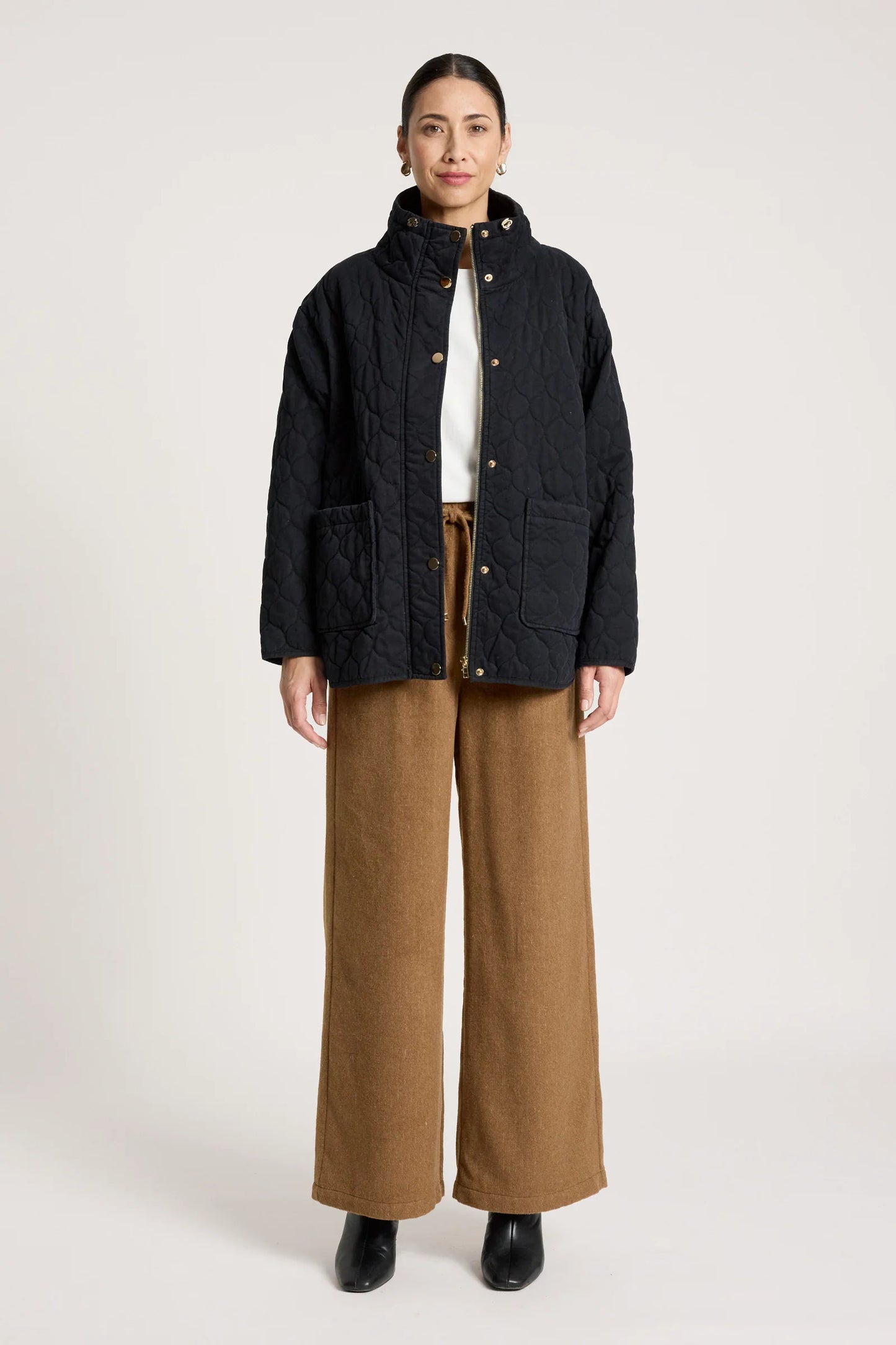 EB+IVE - Sansi Quilted Jacket - Black