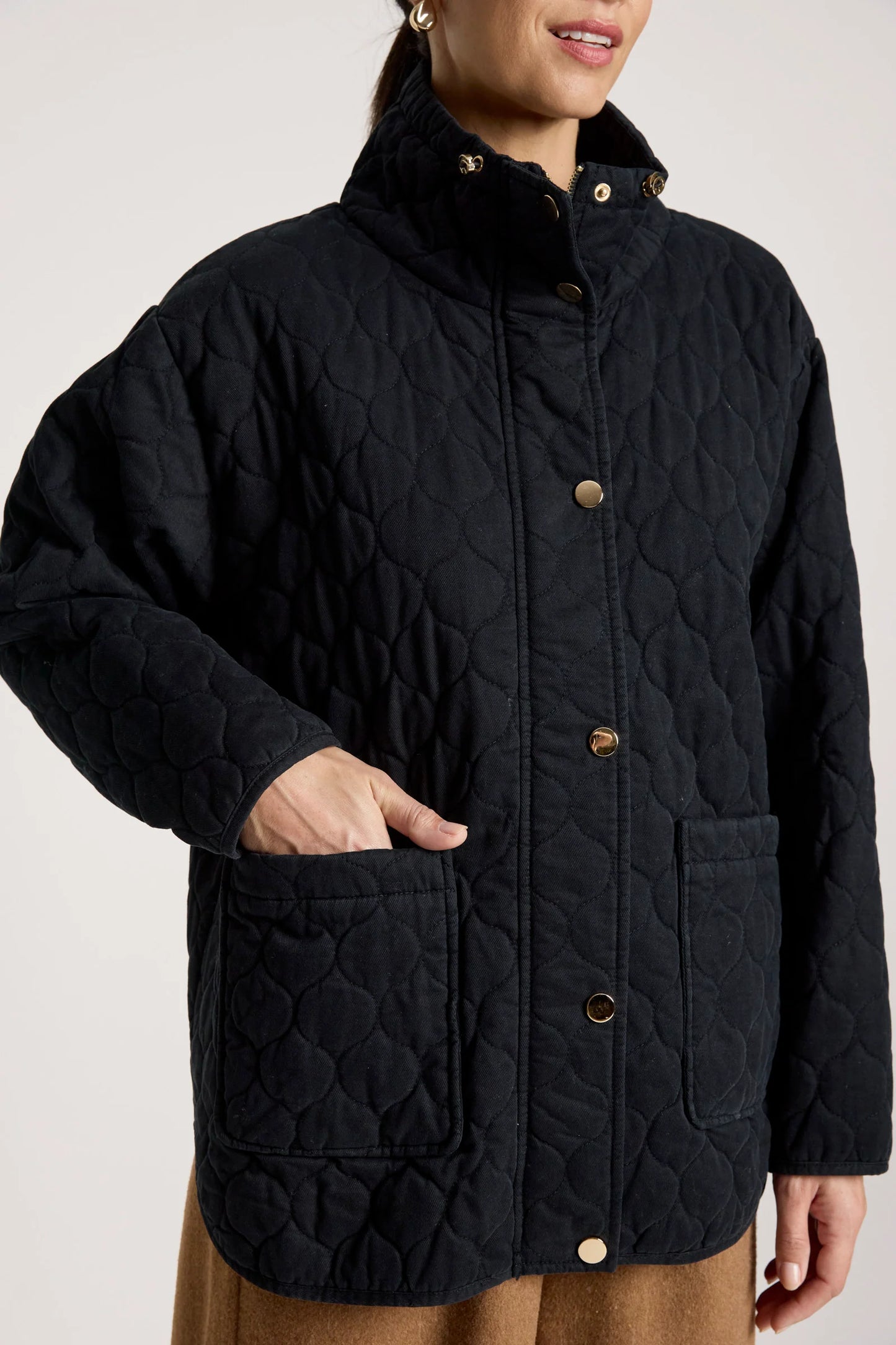 EB+IVE - Sansi Quilted Jacket - Black